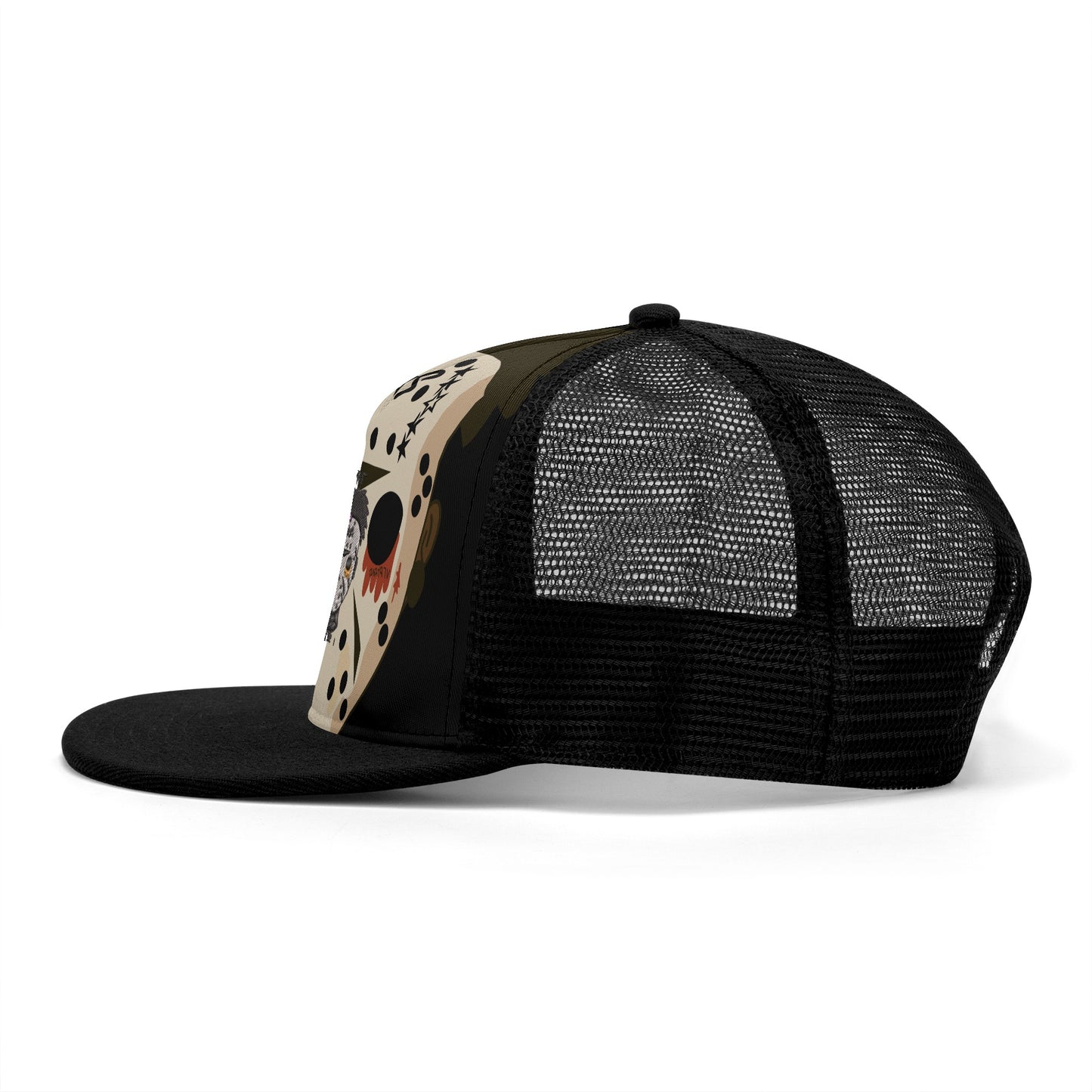 No Face, No Case Black/Black Star Snap Backs