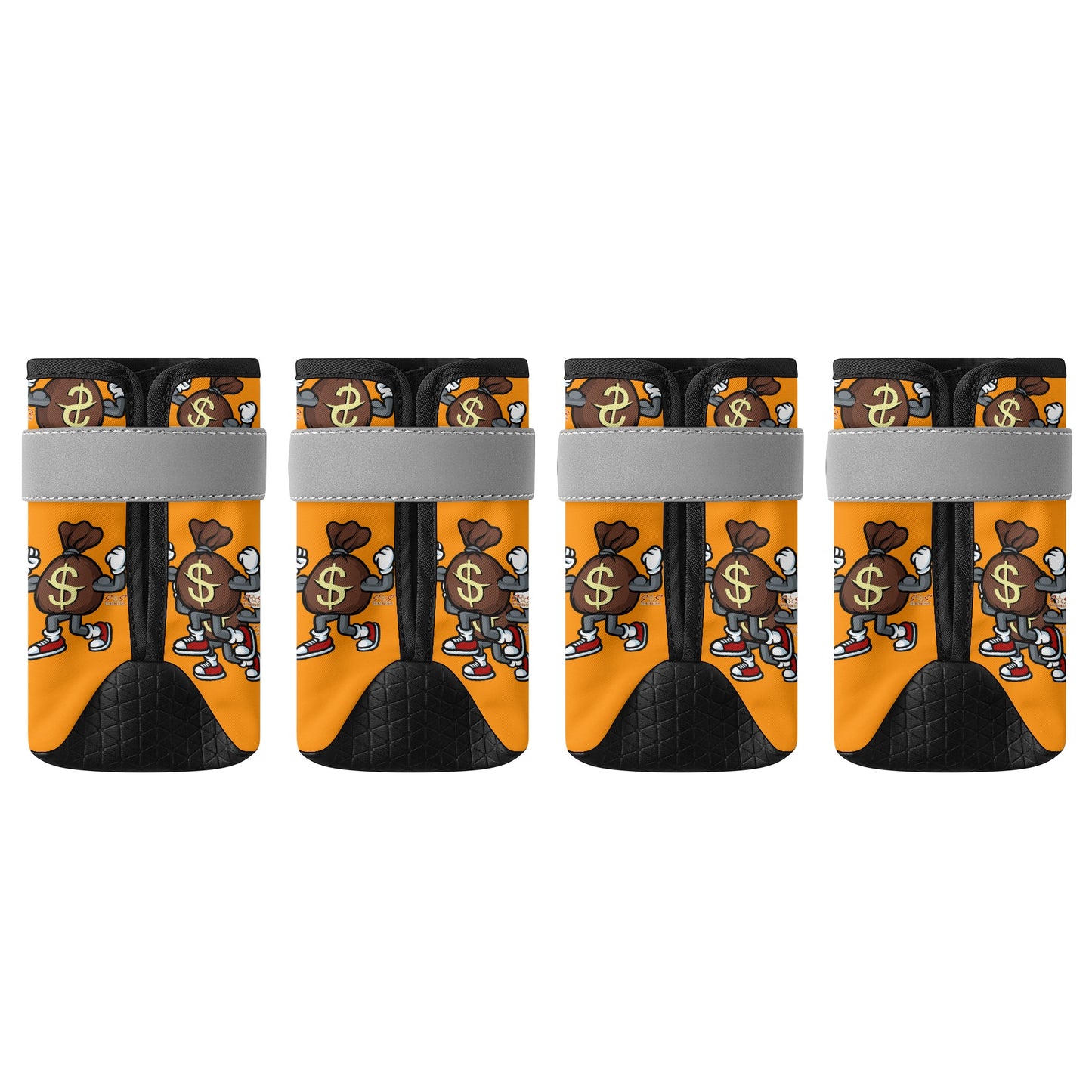 T.T.D (Ten Toes Down) Orange Non Slip Dog Socks