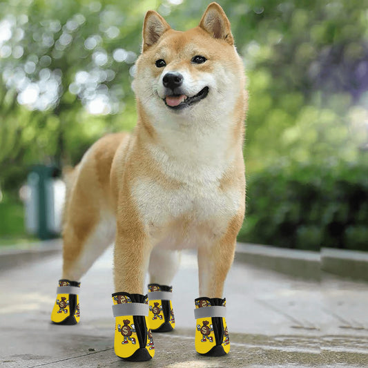 T.T.D (Ten Toes Down) Gold Non Slip Dog Socks