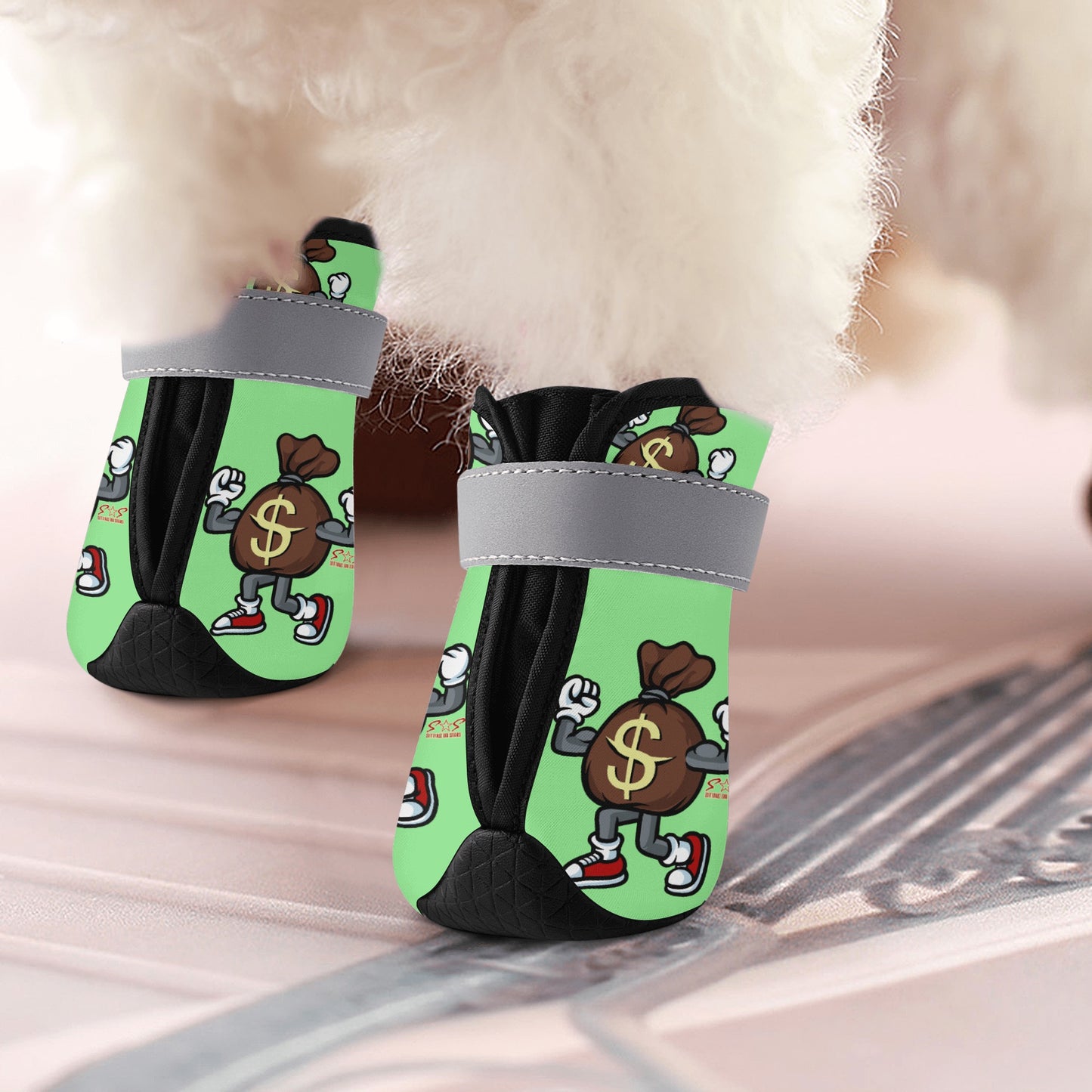 T.T.D (Ten Toes Down) Mint Green Non Slip Dog Socks