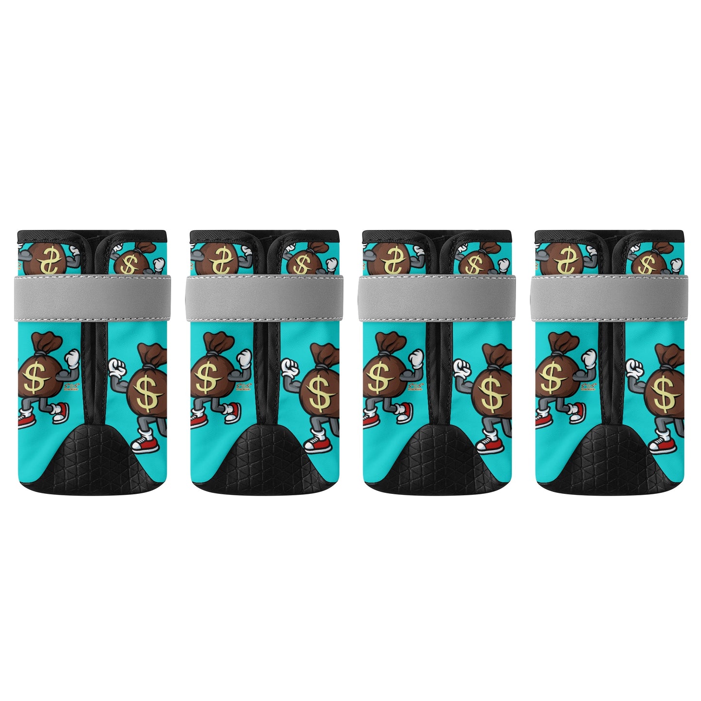 T.T.D (Ten Toes Down) Turquoise Non Slip Dog Socks