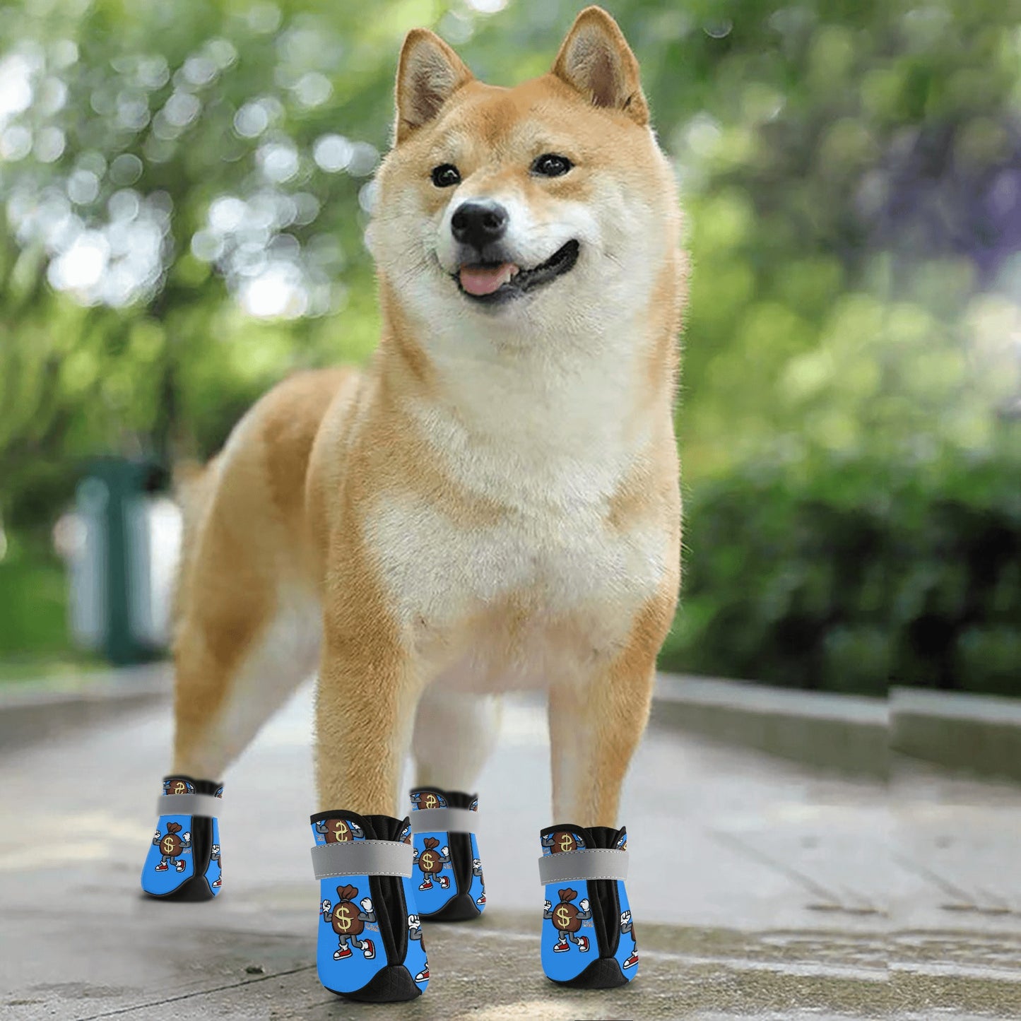 T.T.D (Ten Toes Down) Blue Non Slip Dog Socks