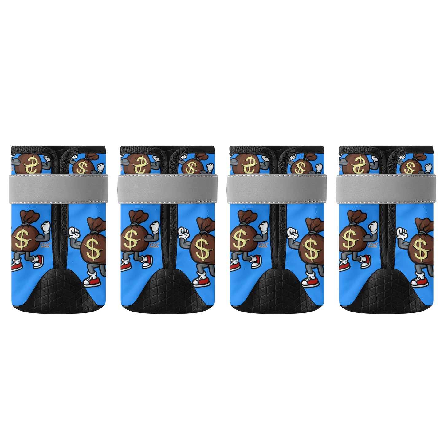 T.T.D (Ten Toes Down) Blue Non Slip Dog Socks