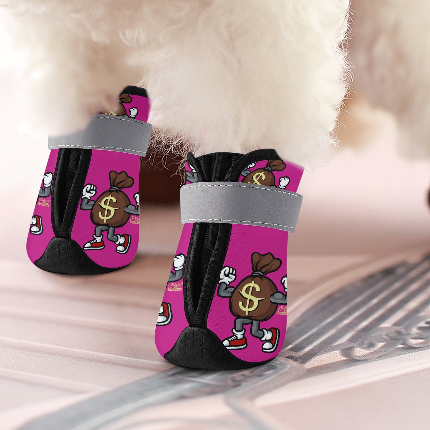 T.T.D (Ten Toes Down) Purple Non Slip Dog Socks