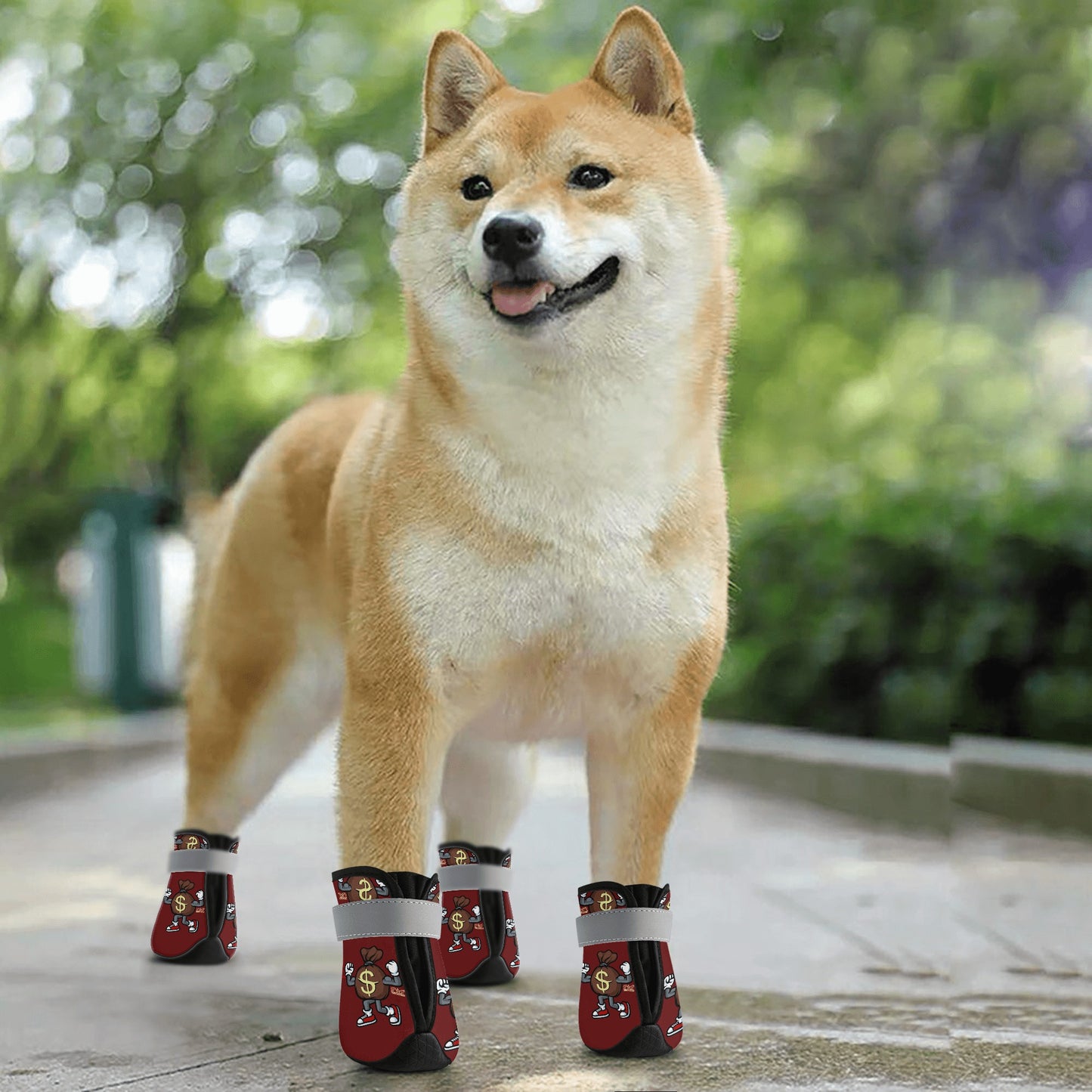 T.T.D (Ten Toes Down) Maroon Non Slip Dog Socks