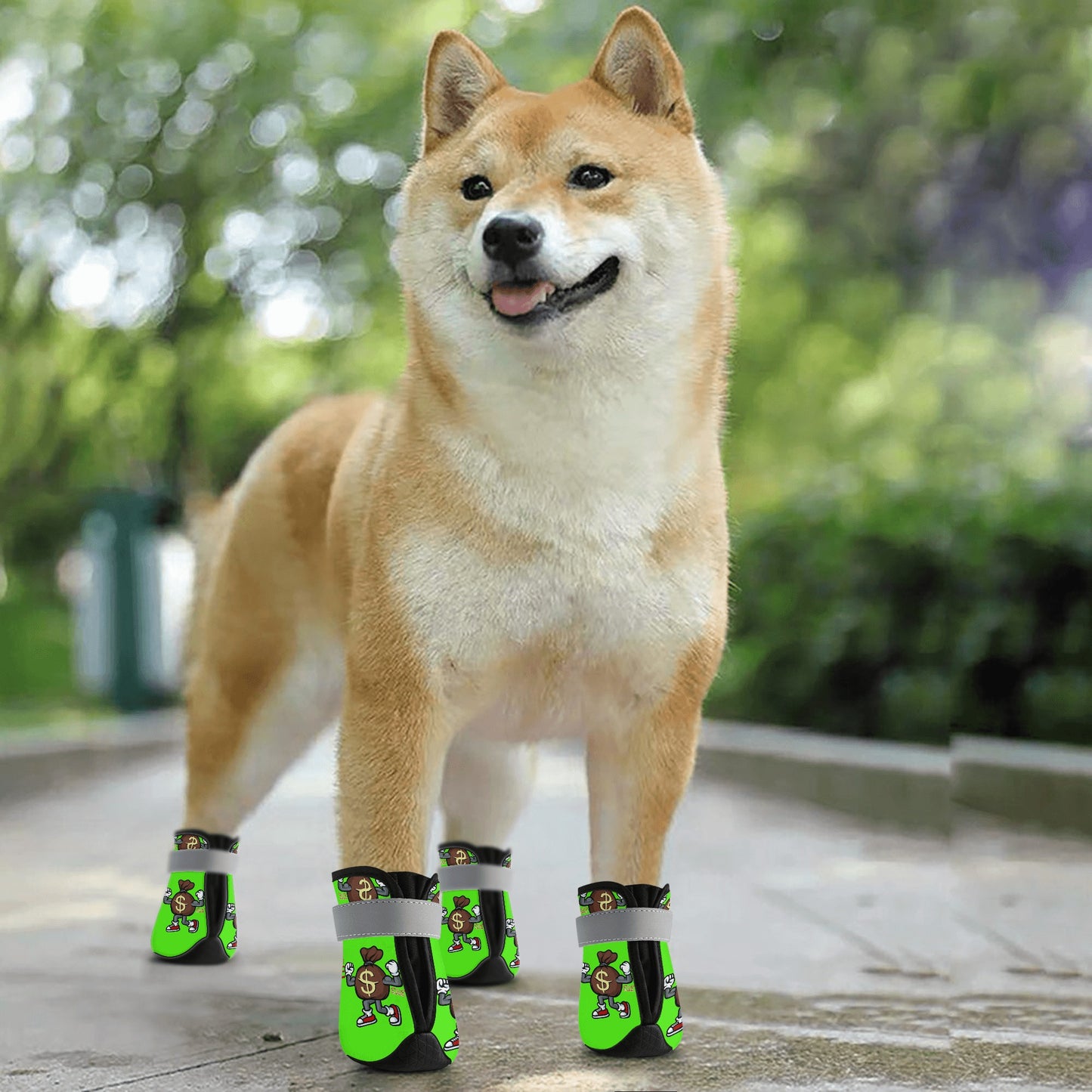 T.T.D (Ten Toes Down) Goo Green Non Slip Dog Socks