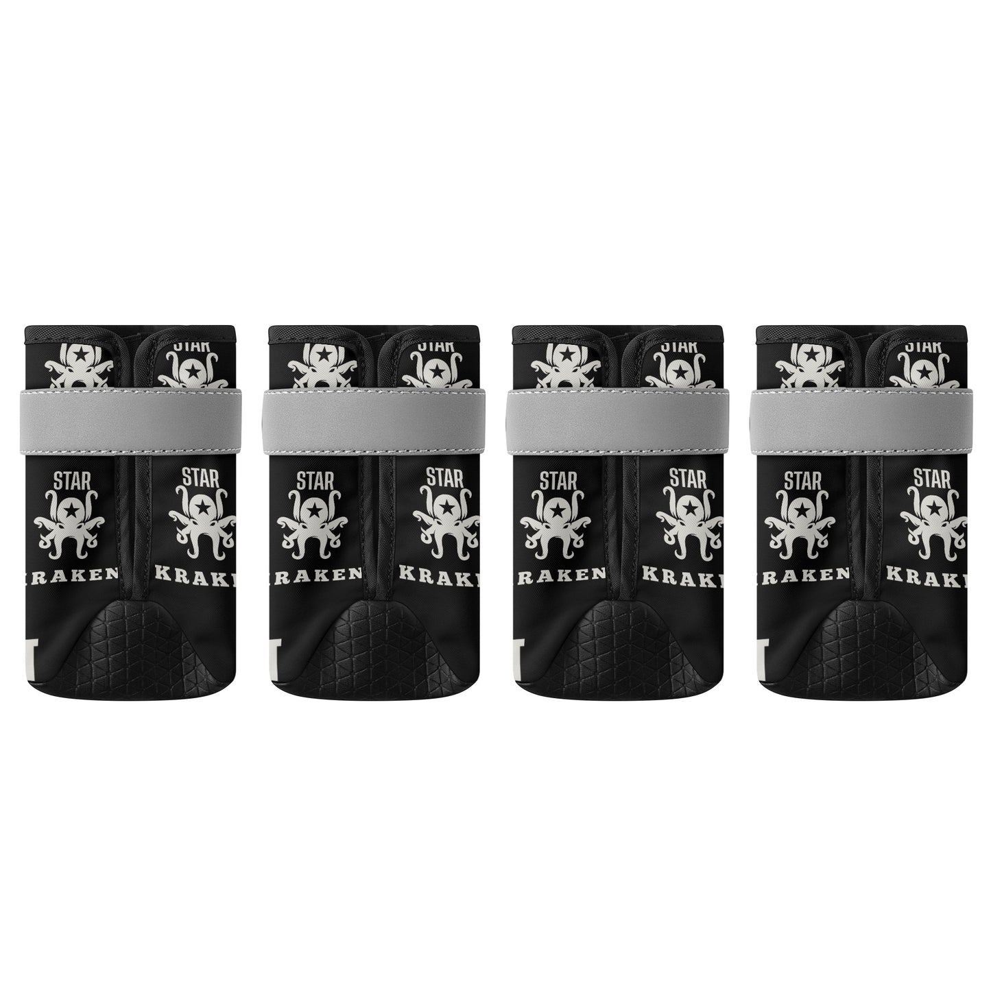 Star Kraken Black Non Slip Dog Socks