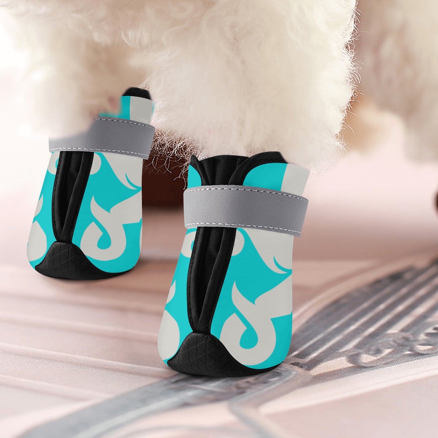 Star Kraken Turquoise Non Slip Dog Socks