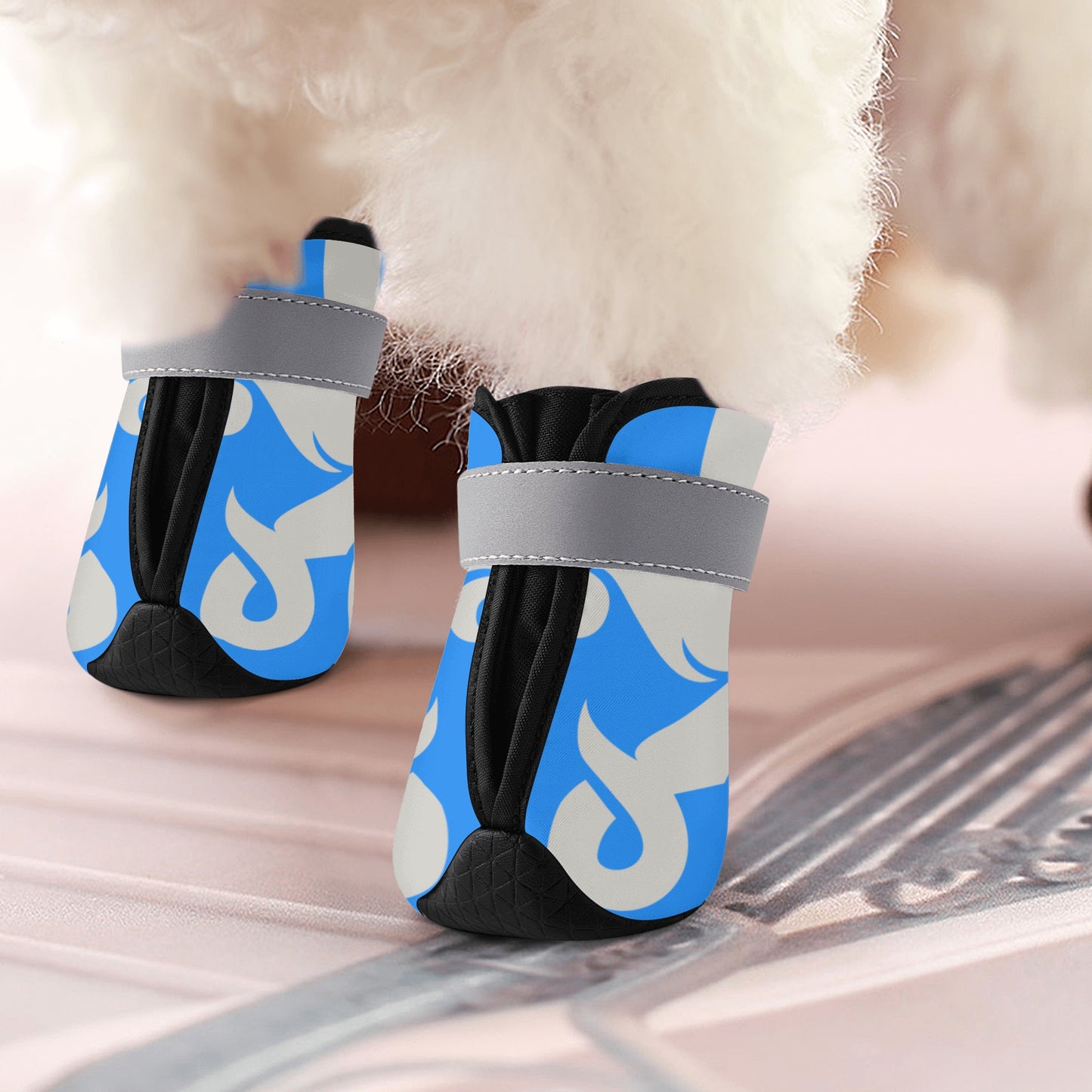 Star Kraken Blue Non Slip Dog Socks