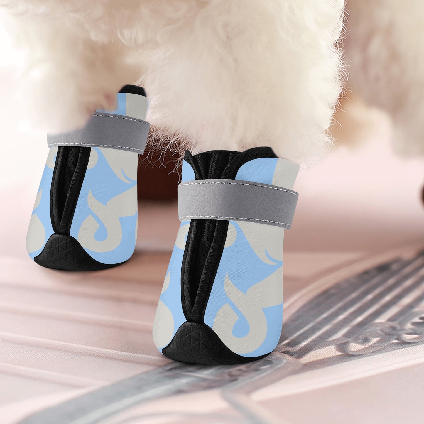 Star Kraken Sky Blue Non Slip Dog Socks