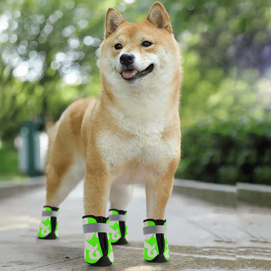 Star Kraken Goo Green Non Slip Dog Socks