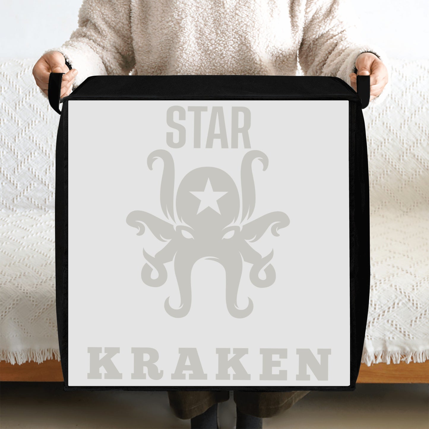 Star Kraken White Bedding Storage Box Bag