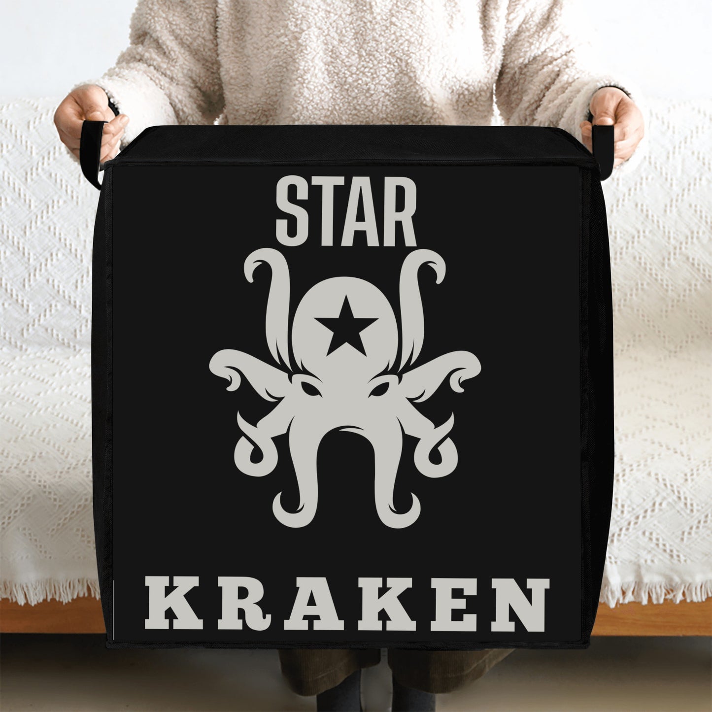 Star Kraken Black Bedding Storage Box Bag