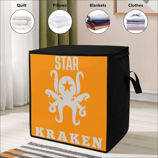 Star Kraken Orange Bedding Storage Box Bag