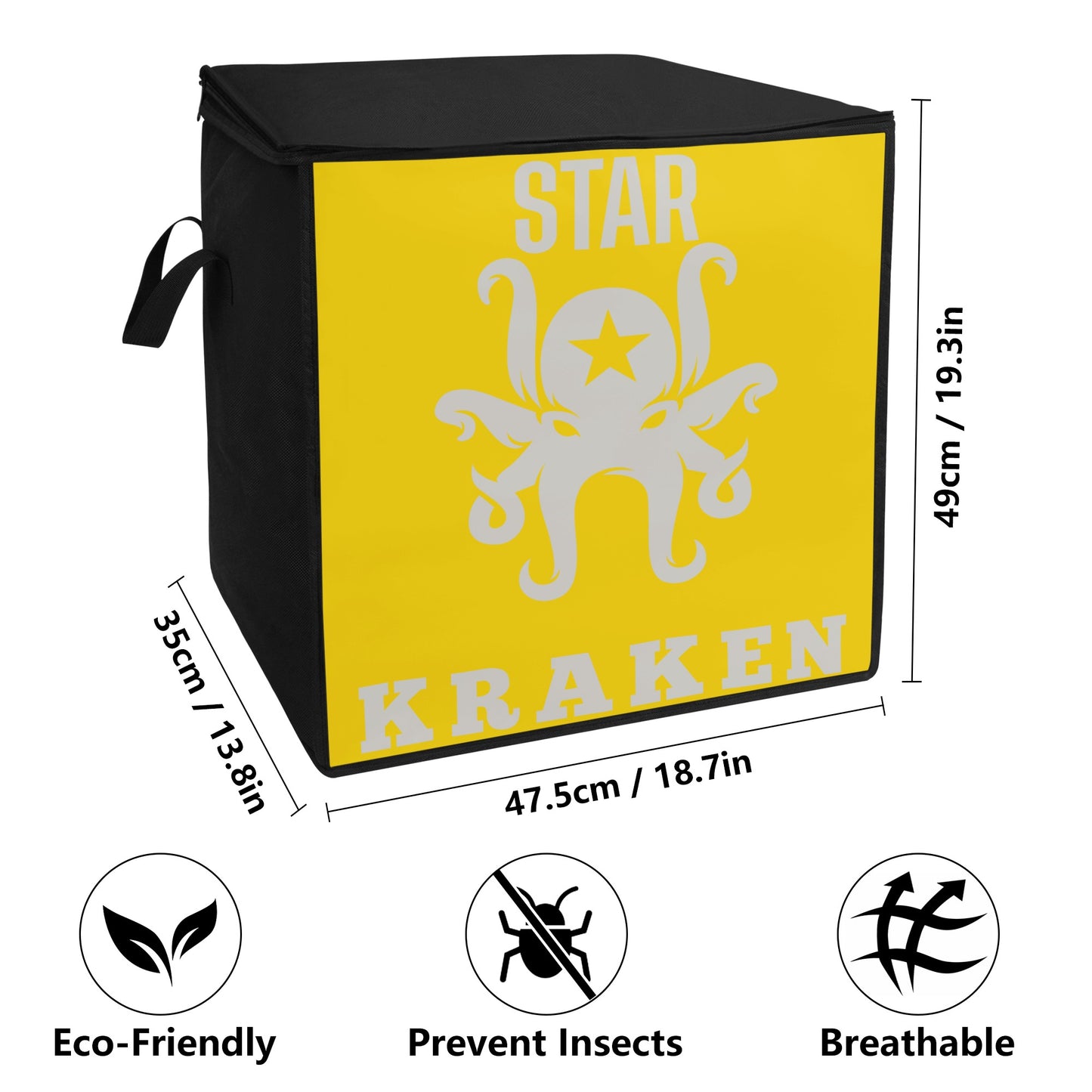 Star Kraken Gold Bedding Storage Box Bag