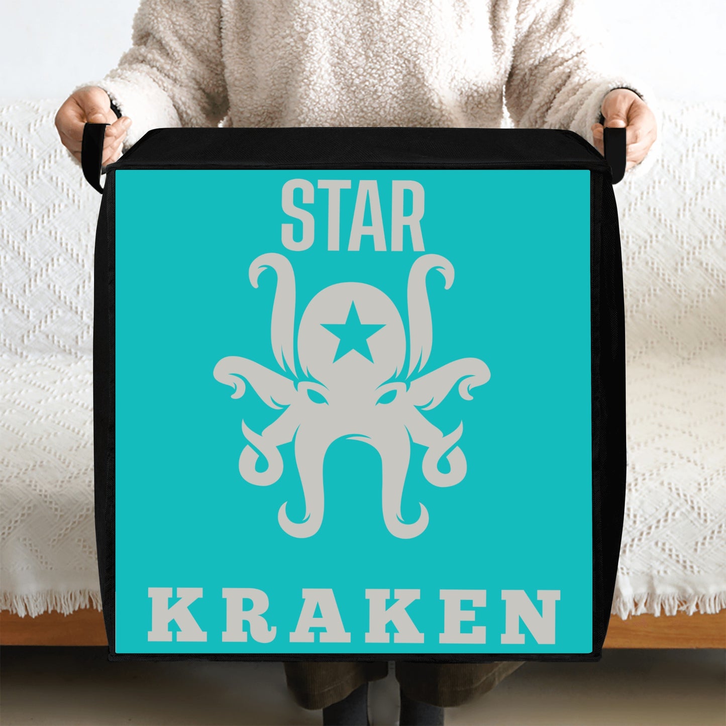 Star Kraken Turquoise Bedding Storage Box Bag