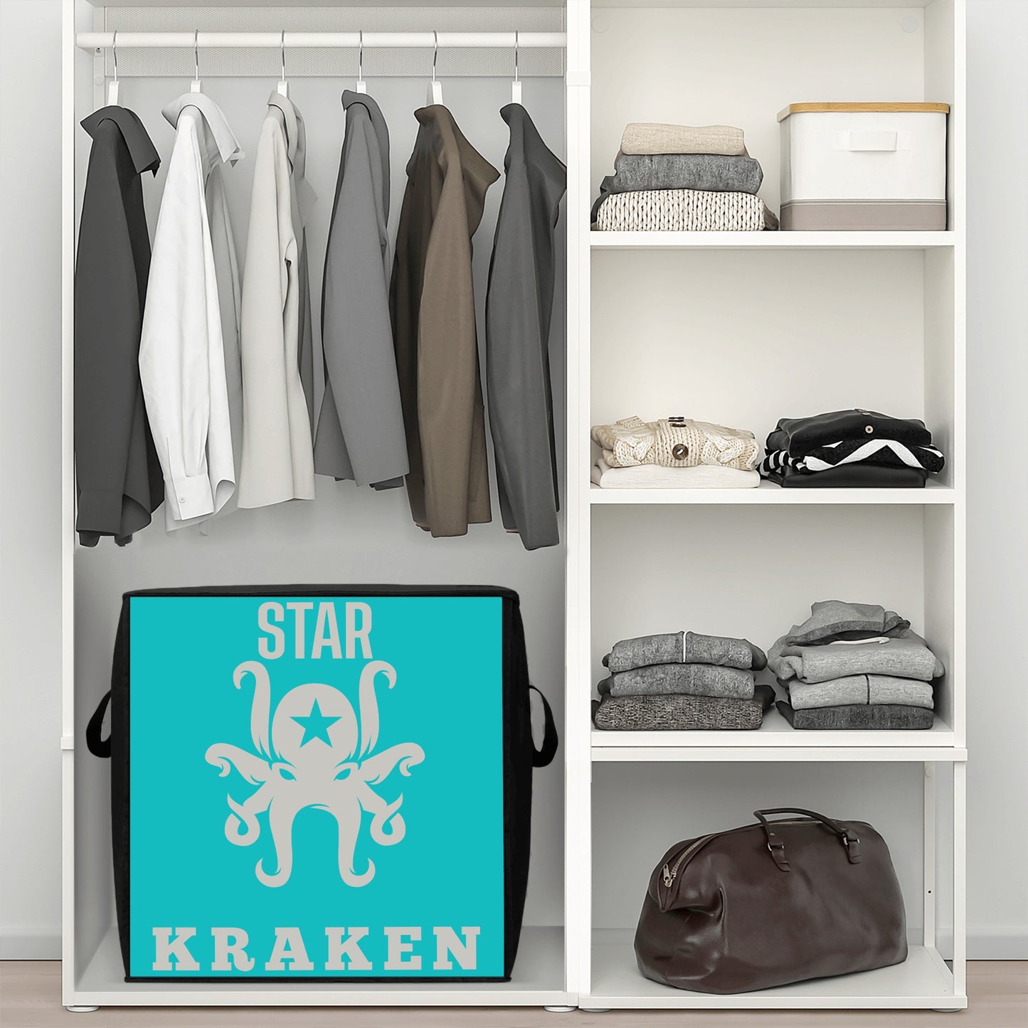 Star Kraken Turquoise Bedding Storage Box Bag