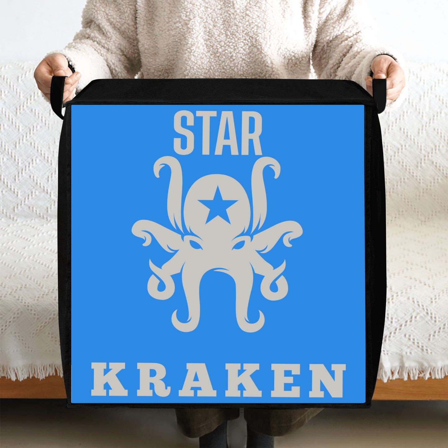 Star Kraken Blue Bedding Storage Box Bag