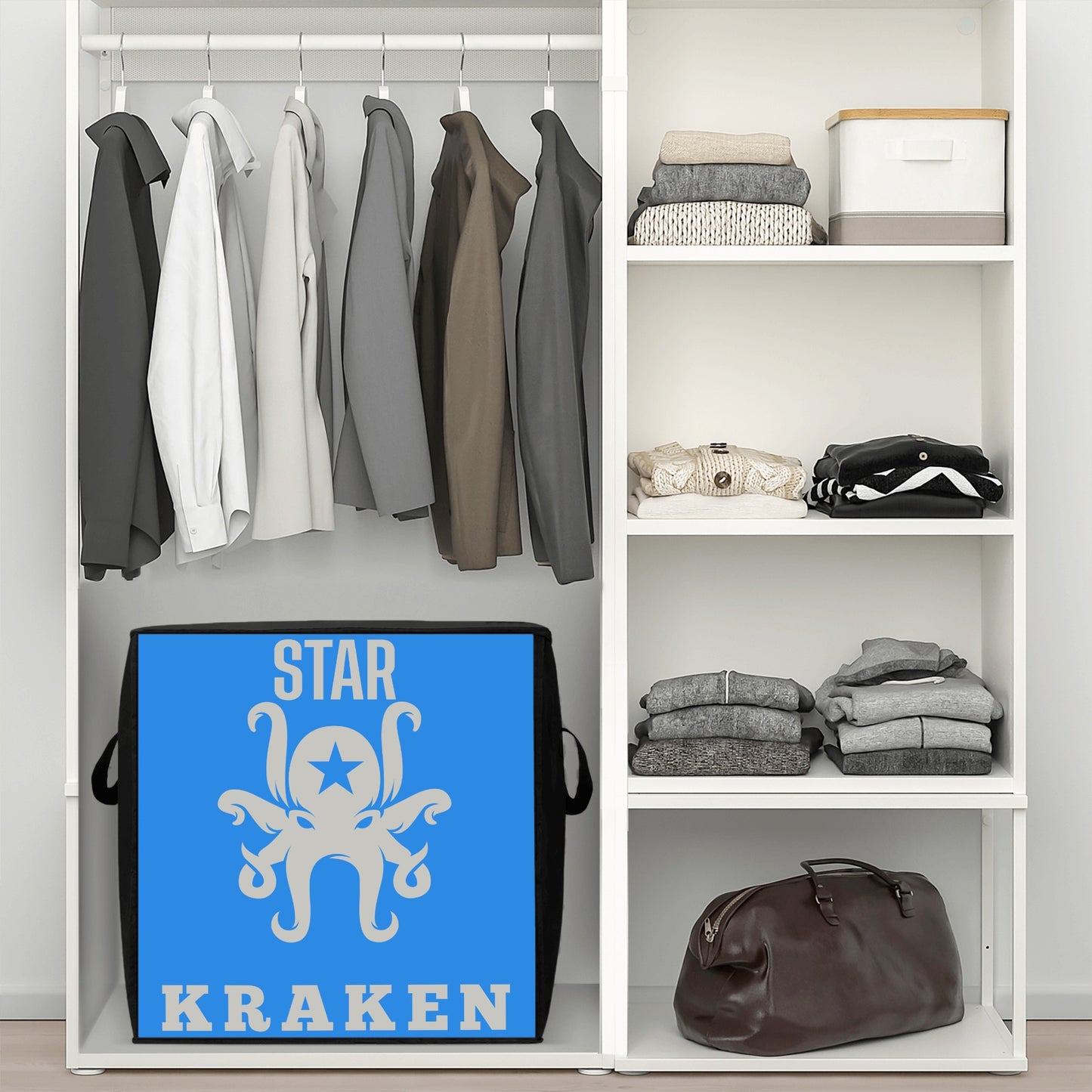 Star Kraken Blue Bedding Storage Box Bag