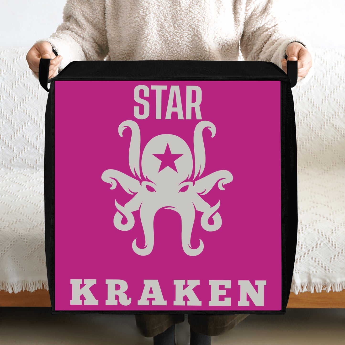 Star Kraken Purple Bedding Storage Box Bag