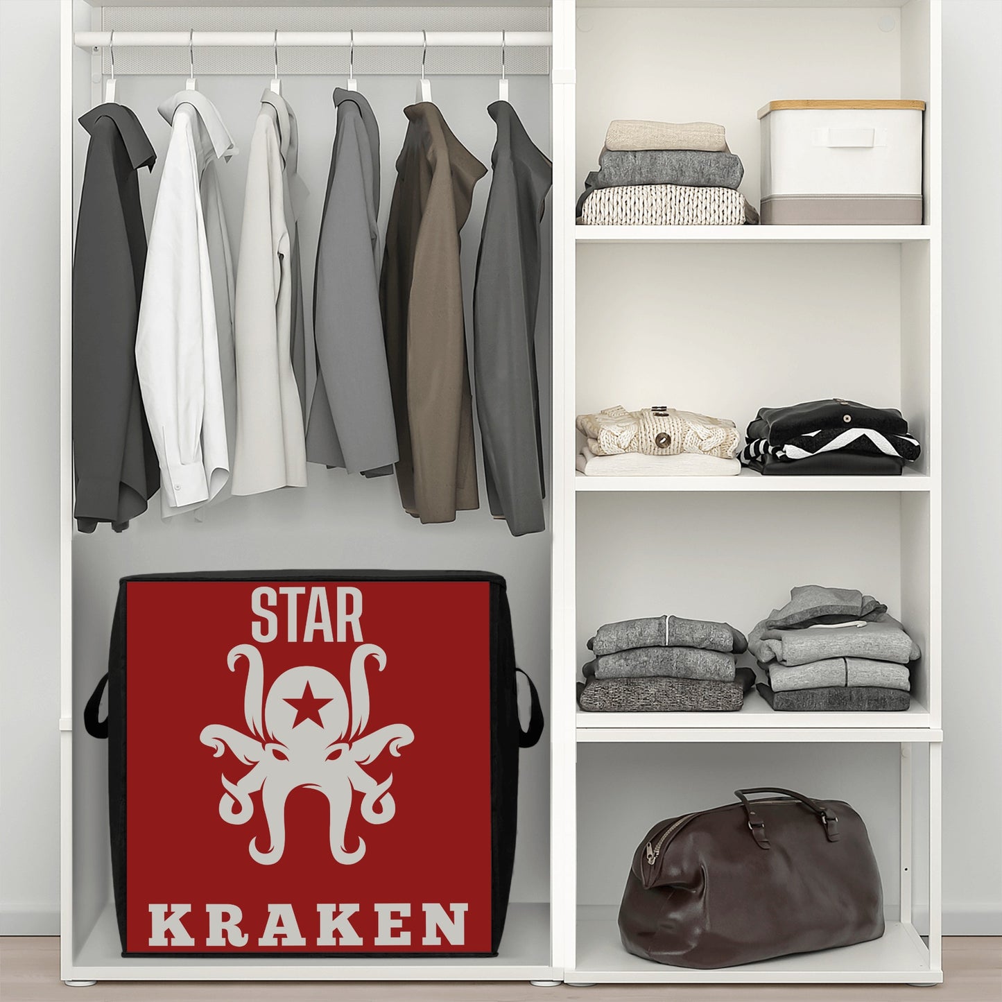 Star Kraken Maroon Bedding Storage Box Bag