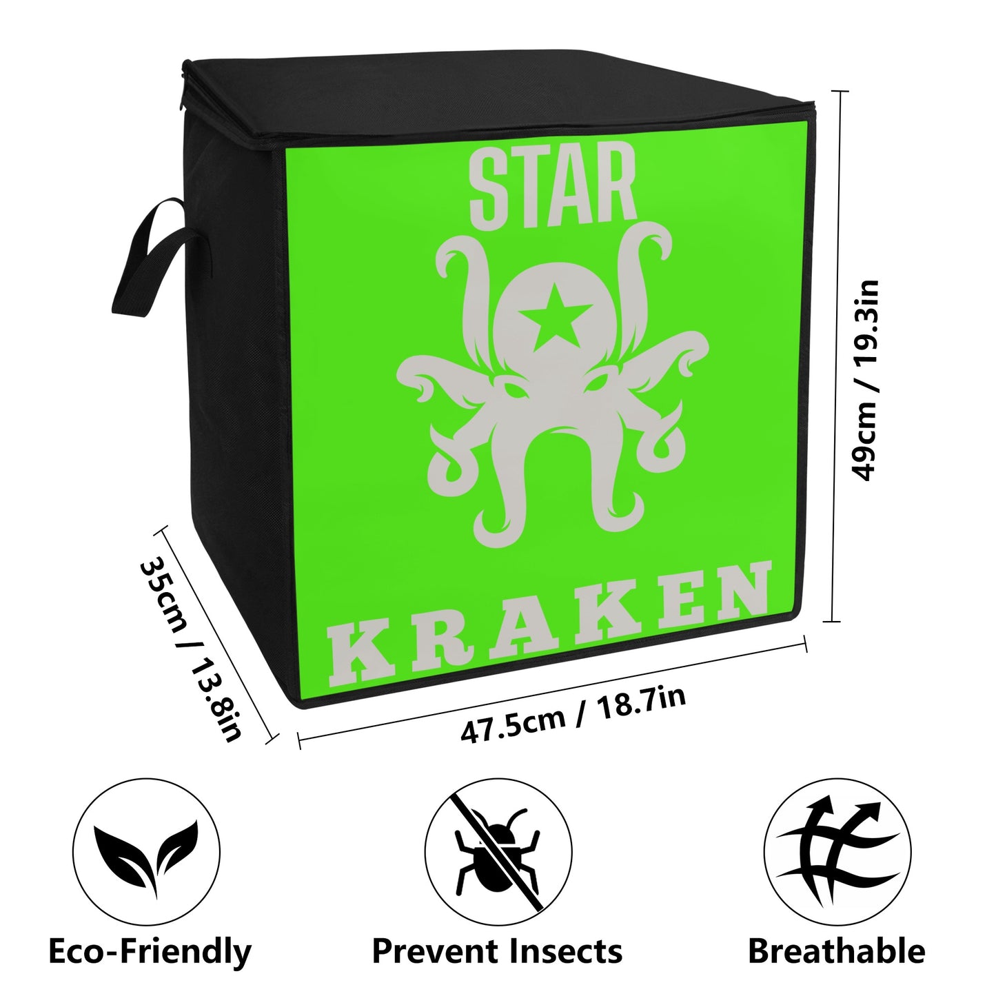 Star Kraken Goo Green Bedding Storage Box Bag