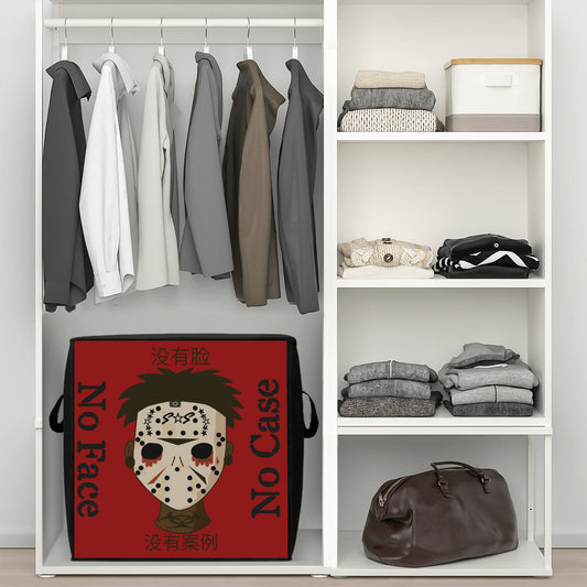 No Face, No Case Maroon Bedding Storage Box Bag