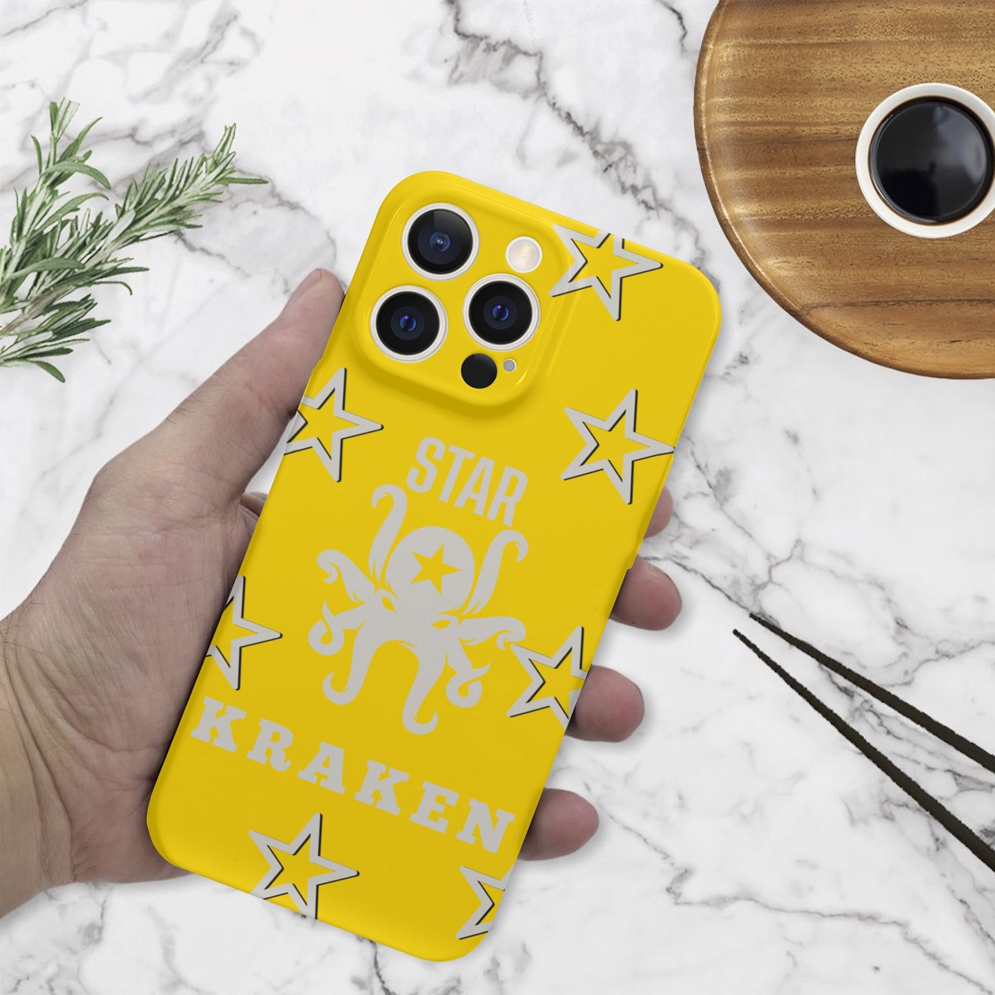 Star Kraken Gold IPhone 15 Pro Max Phone Case Protector