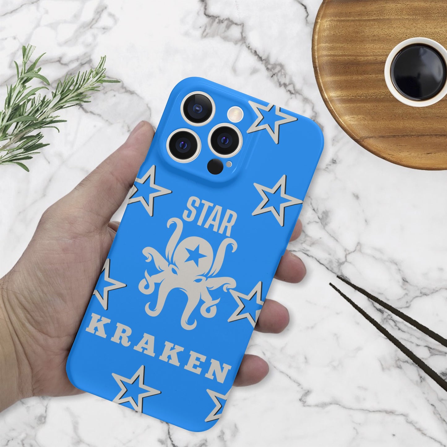 Star Kraken Blue IPhone 15 Pro Max Phone Case Protector