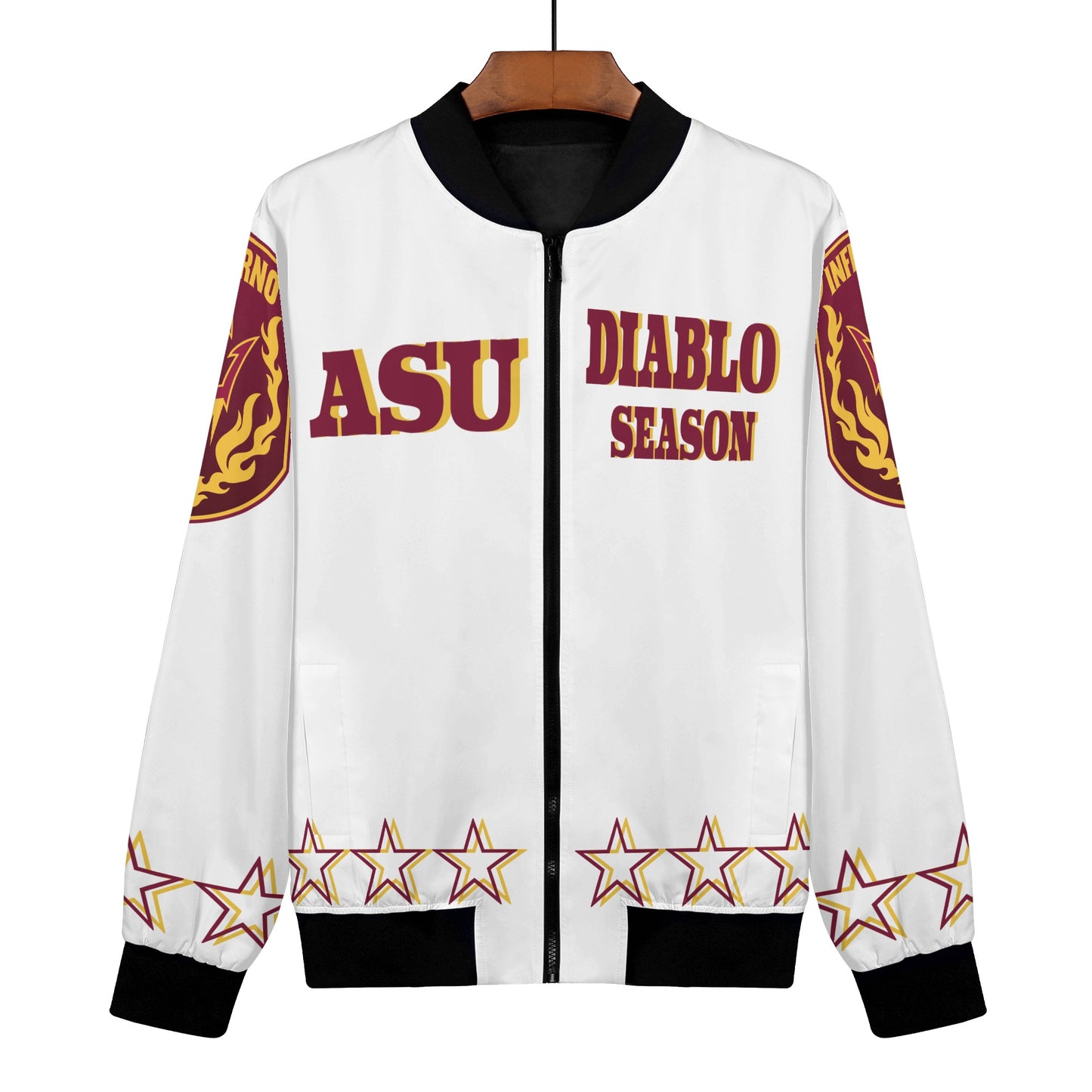 Sun Devils Stars Edition Womens White Zip Up Jacket