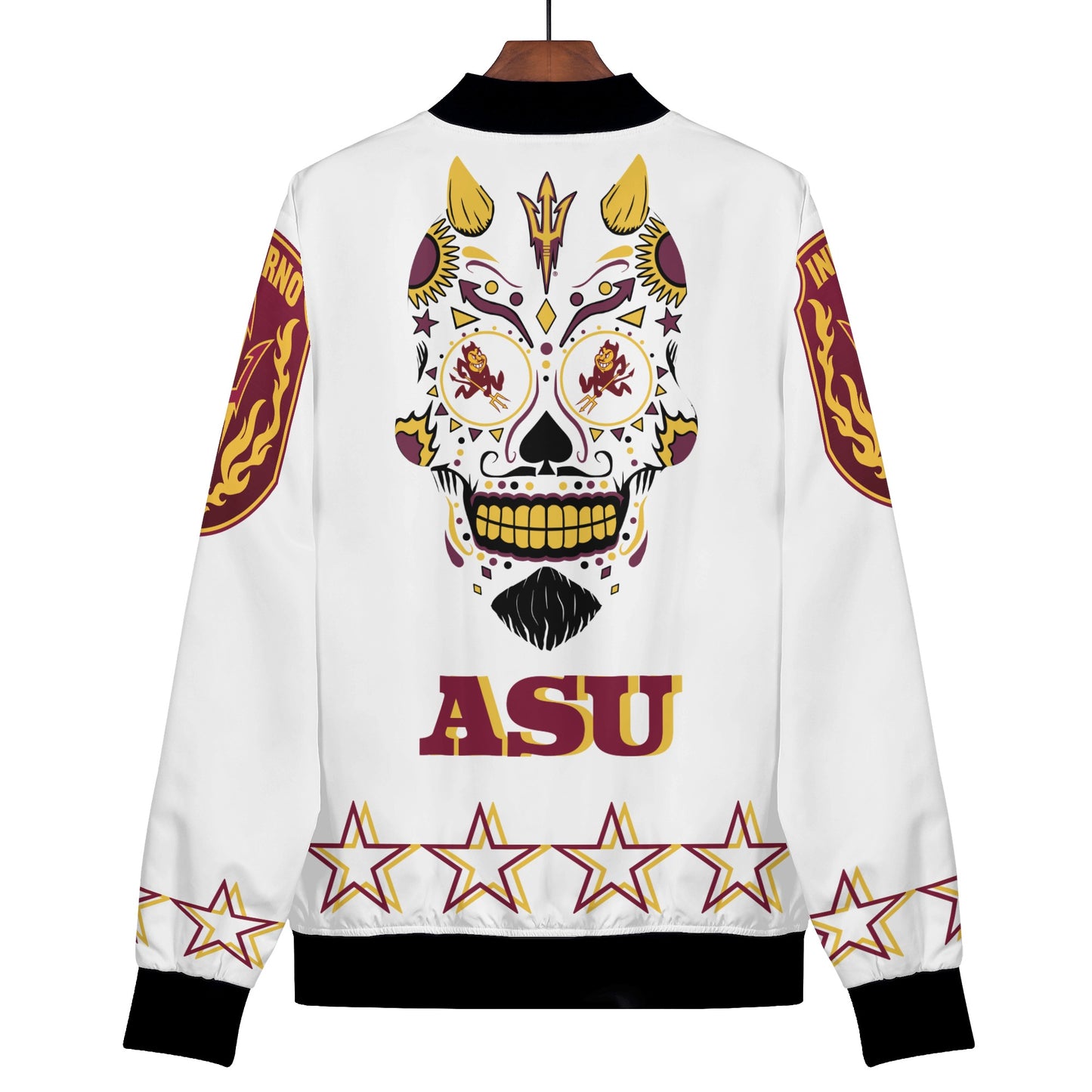 Sun Devils Stars Edition Womens White Zip Up Jacket