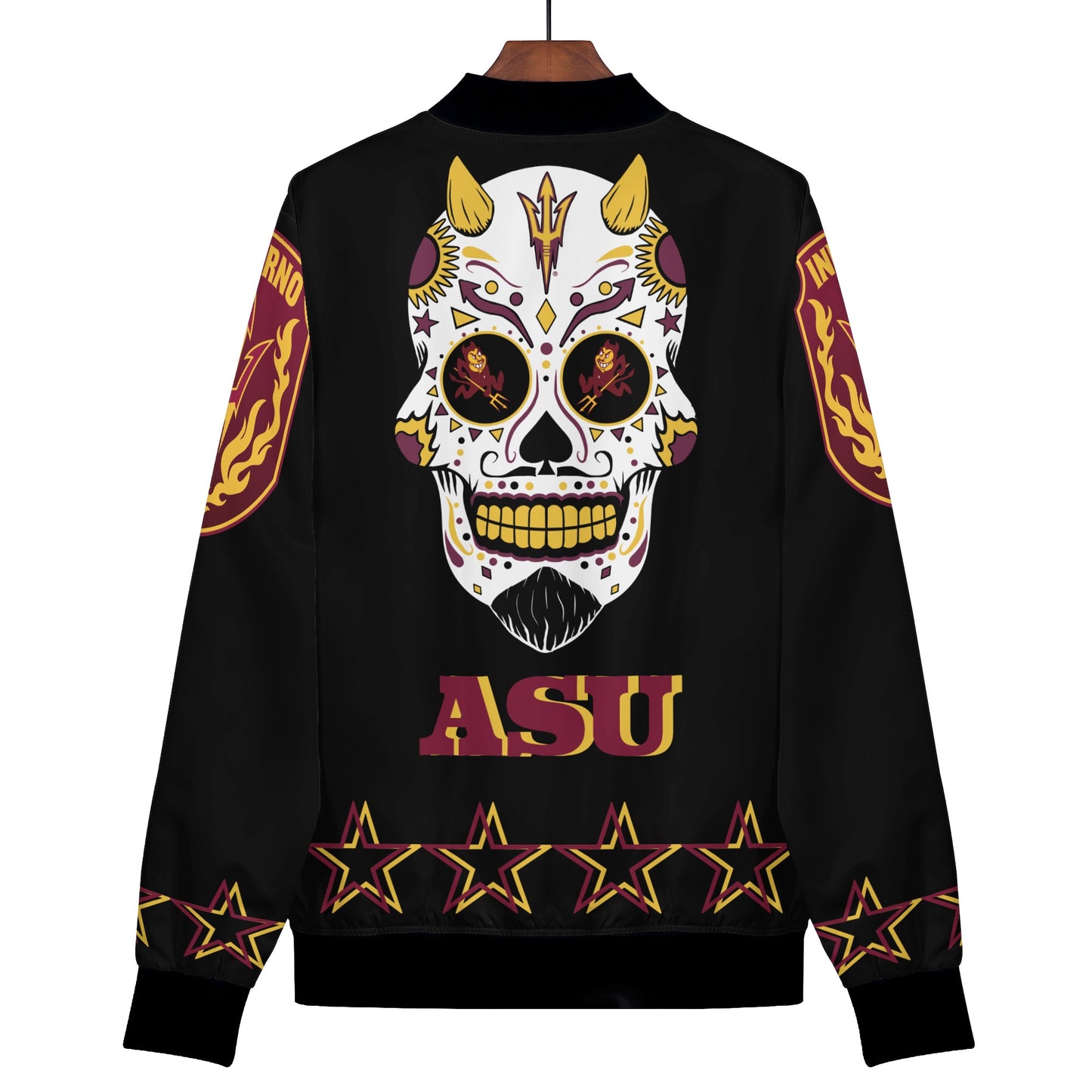 Sun Devils Stars Edition Womens Black Zip Up Jacket