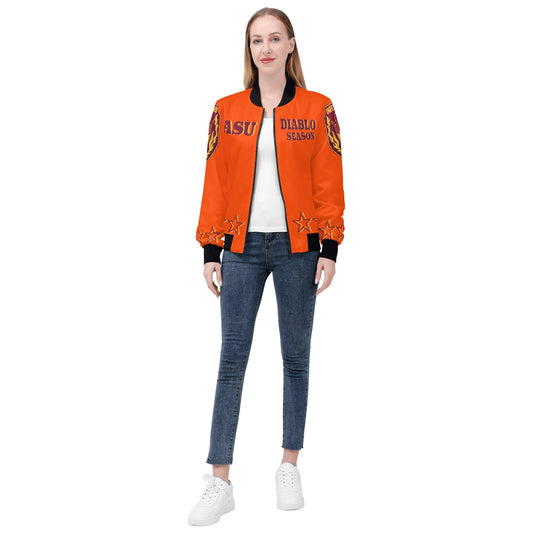 Sun Devils Stars Edition Womens Dark Orange Zip Up Jacket