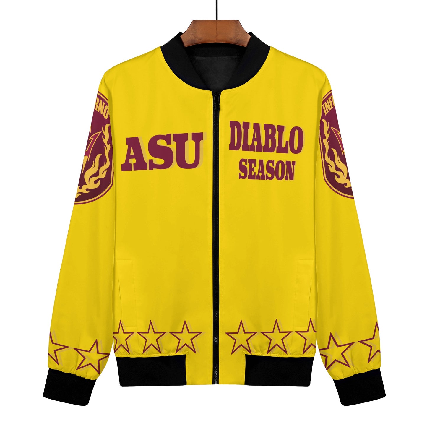 Sun Devils Stars Edition Womens Gold Zip Up Jacket