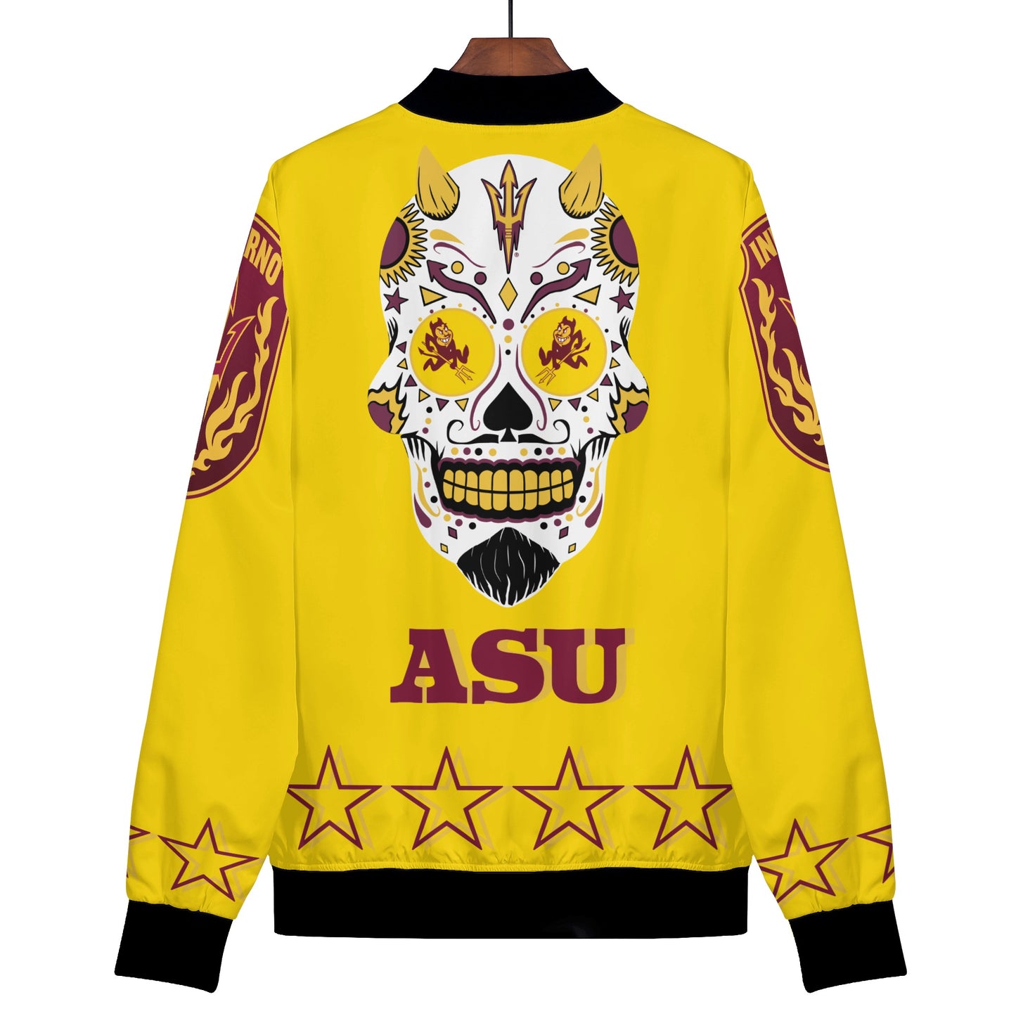 Sun Devils Stars Edition Womens Gold Zip Up Jacket