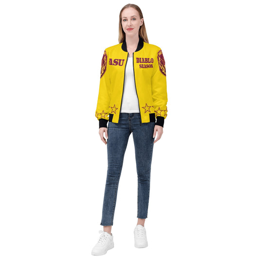 Sun Devils Stars Edition Womens Gold Zip Up Jacket