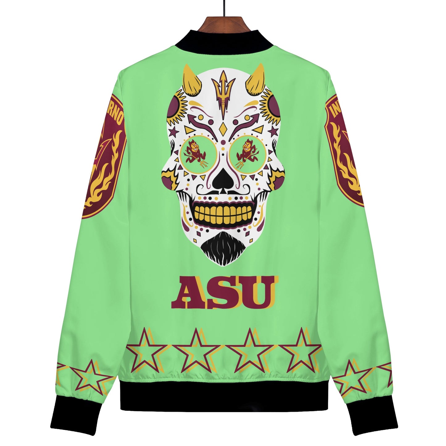 Sun Devils Stars Edition Womens White Zip Up Jacket