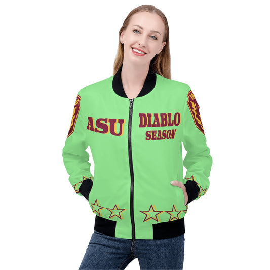 Sun Devils Stars Edition Womens White Zip Up Jacket