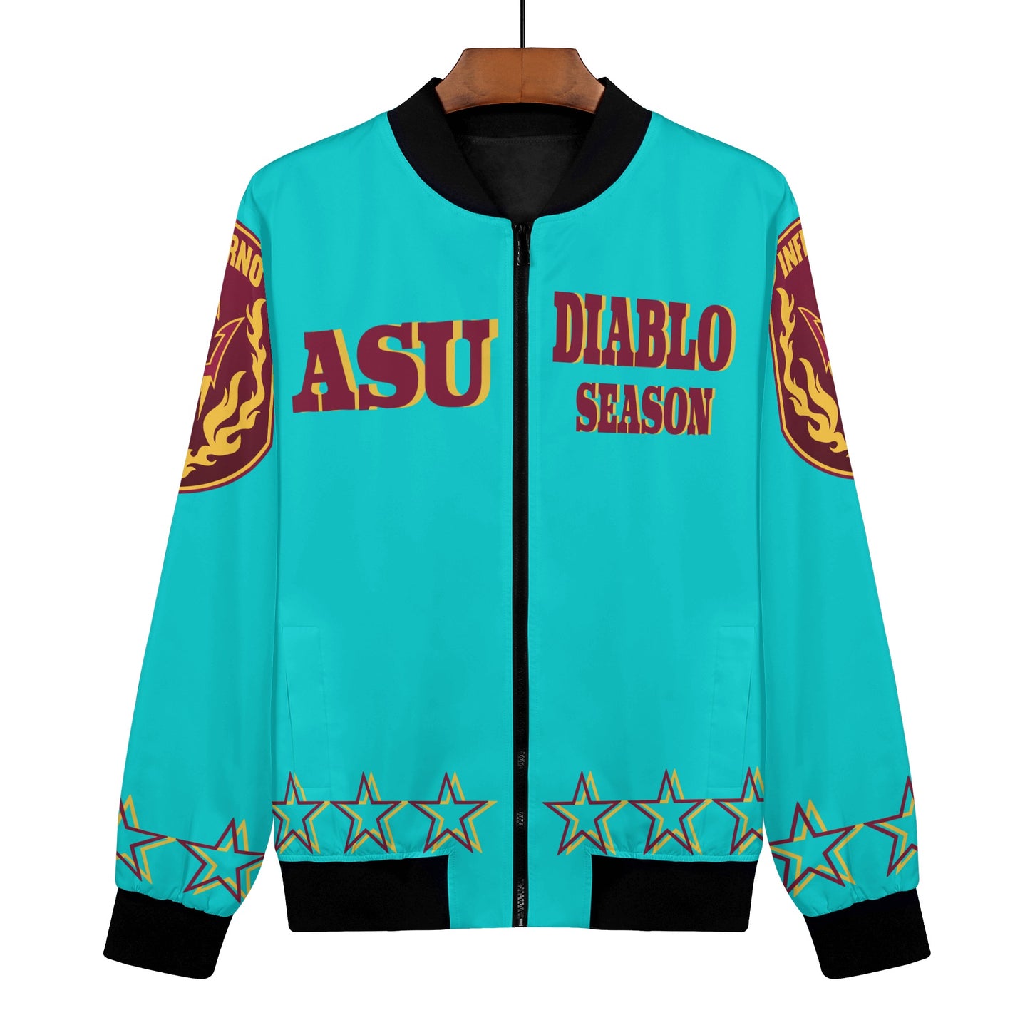 Sun Devils Stars Edition Womens Turquoise Zip Up Jacket