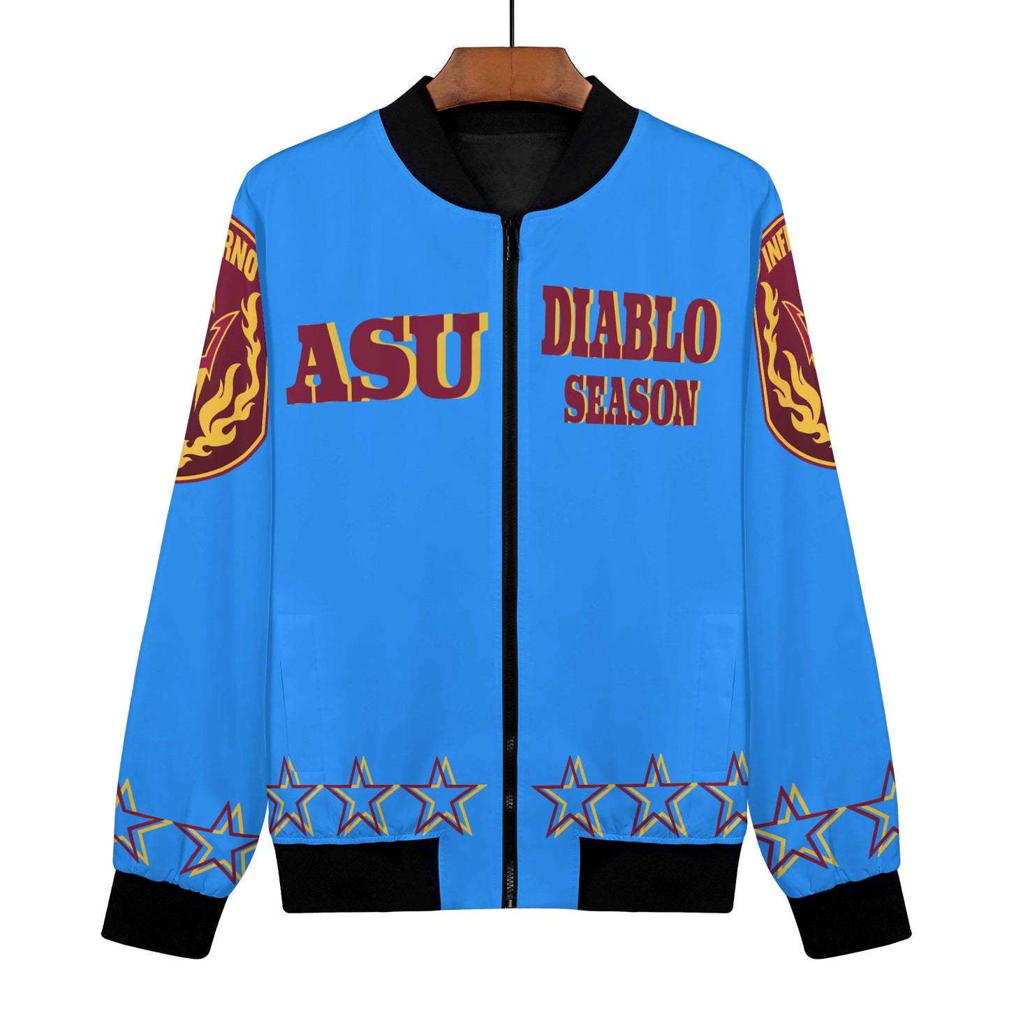 Sun Devils Stars Edition Womens Blue Zip Up Jacket