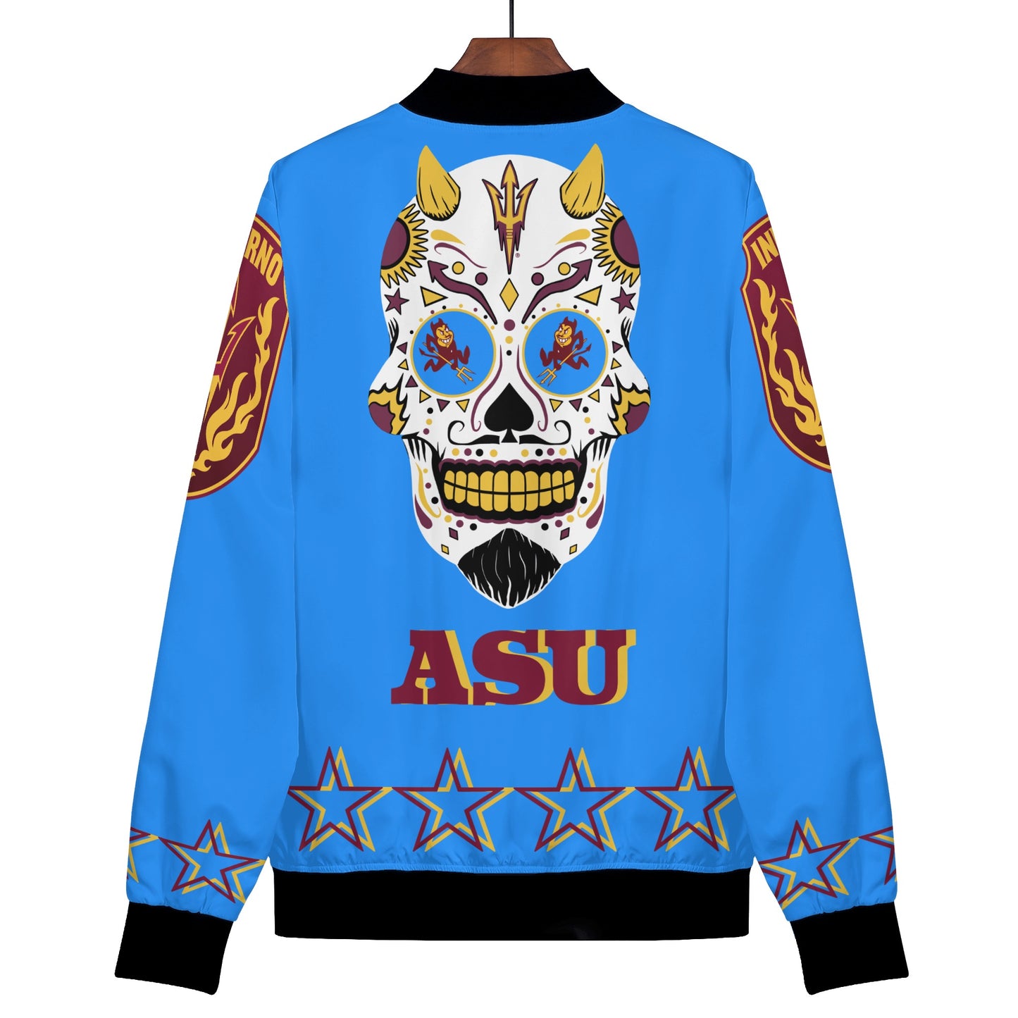 Sun Devils Stars Edition Womens Blue Zip Up Jacket