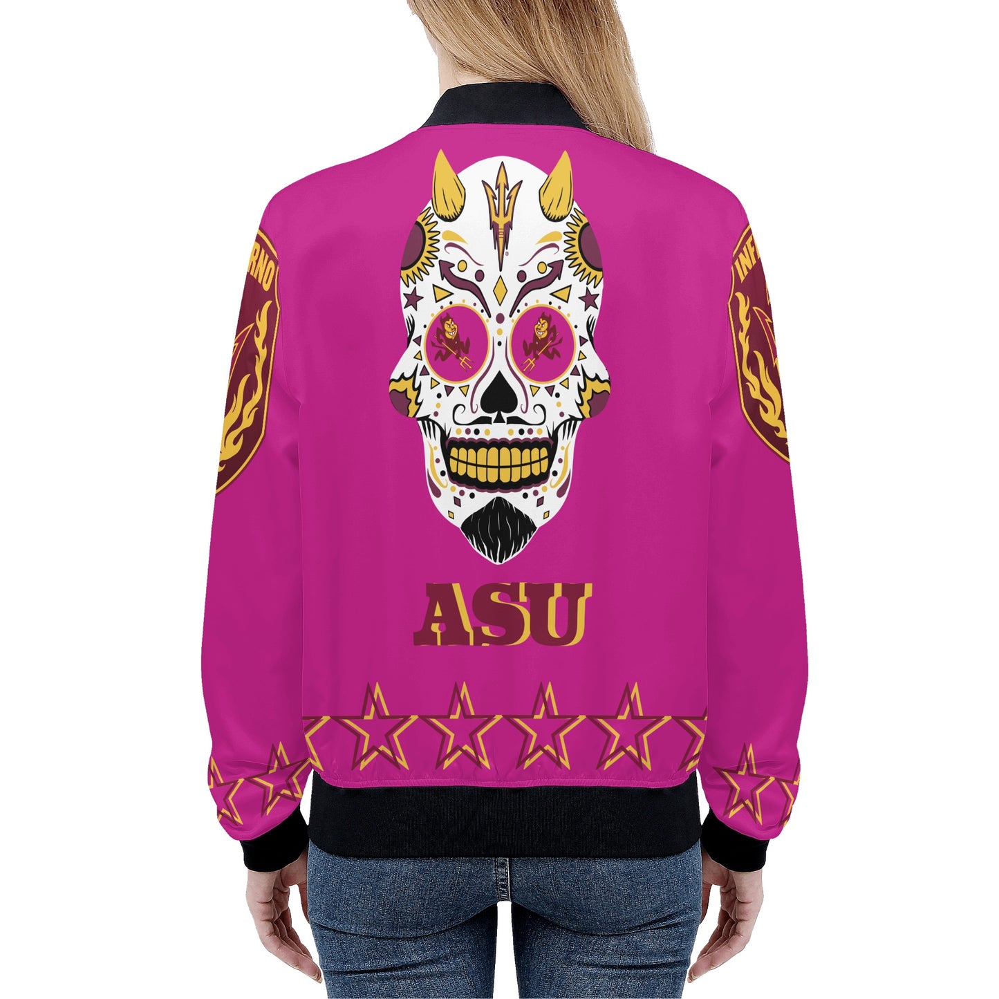 Sun Devils Stars Edition Womens Purple Zip Up Jacket