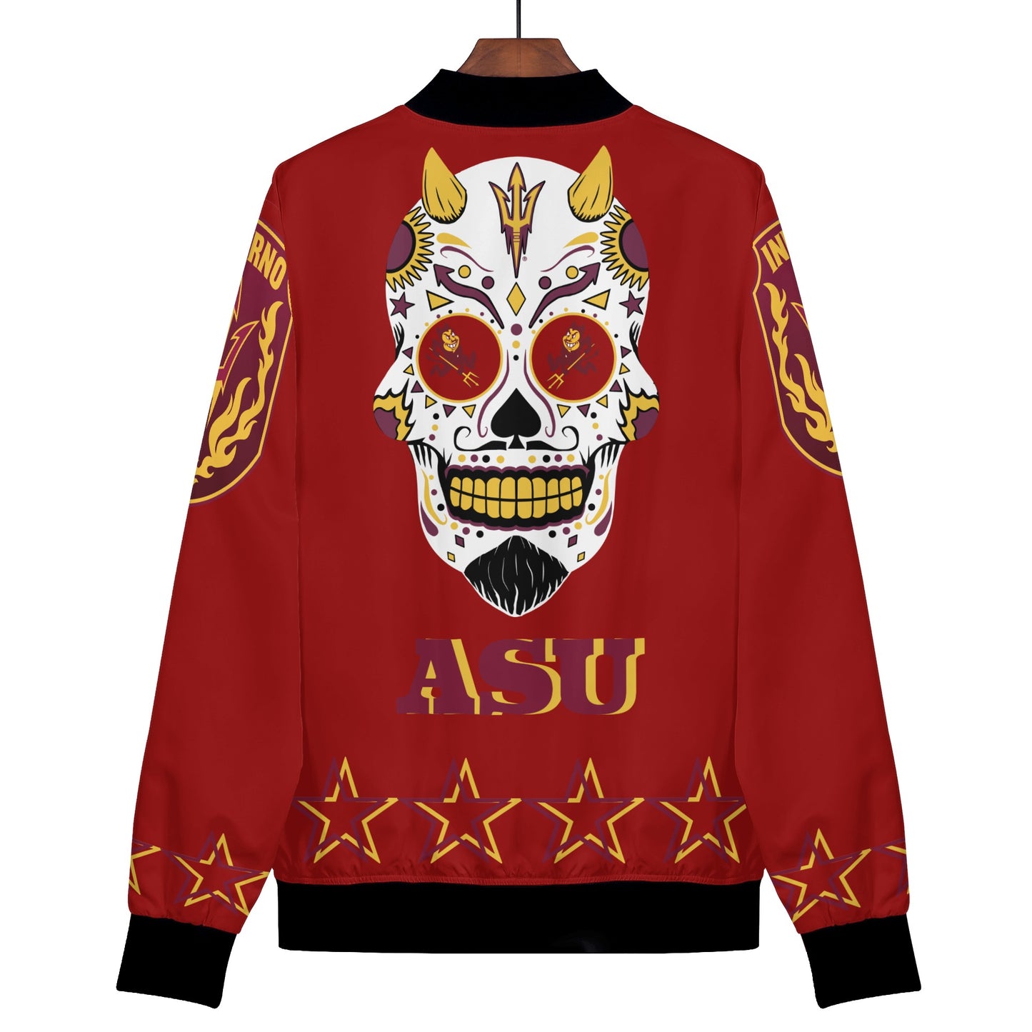 Sun Devils Stars Edition Womens Maroon Zip Up Jacket