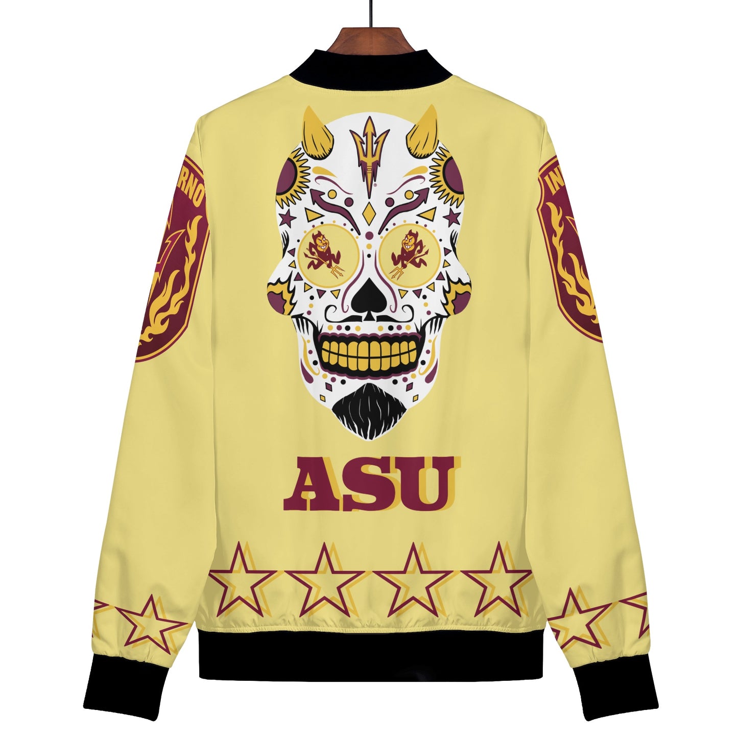 Sun Devils Stars Edition Womens Tan Zip Up Jacket