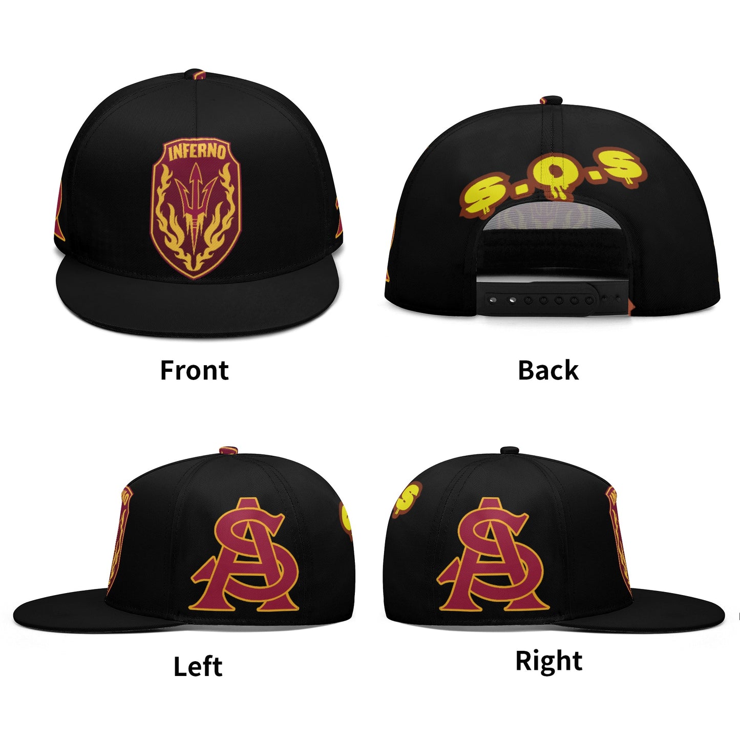 Sun Devil S.O.S Edition Black Snapbacks