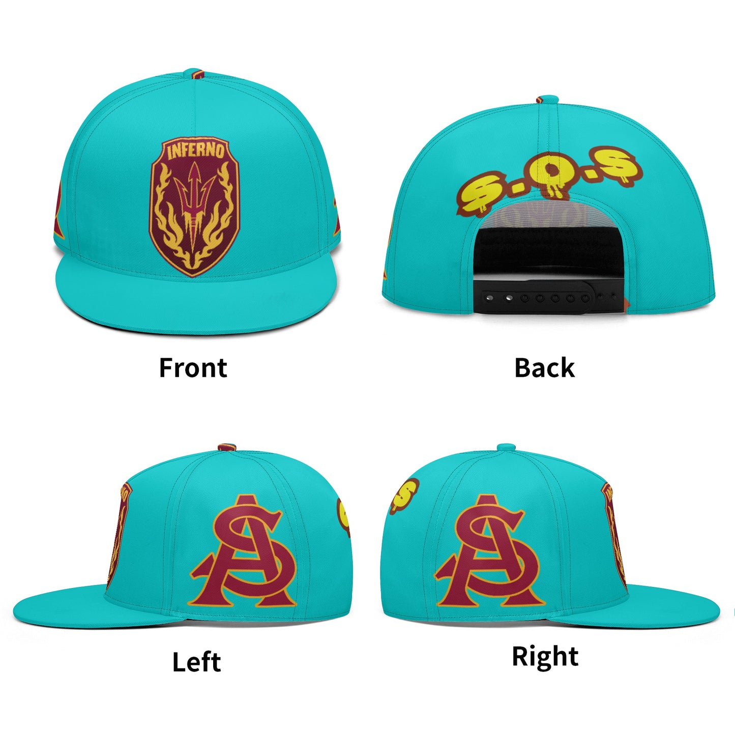 Sun Devil S.O.S Edition Turquoise Snapbacks