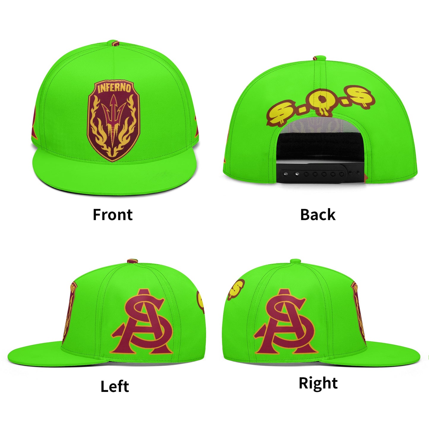 Sun Devil S.O.S Edition Goo Green Snapbacks