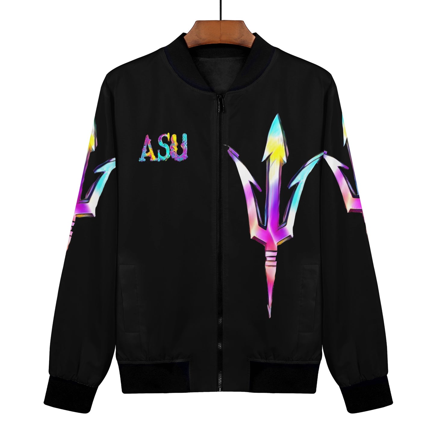 Sun Devil S.O.S Tie-Die Edition Womens Black Zip Up Jacket