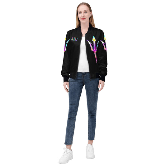 Sun Devil S.O.S Tie-Die Edition Womens Black Zip Up Jacket