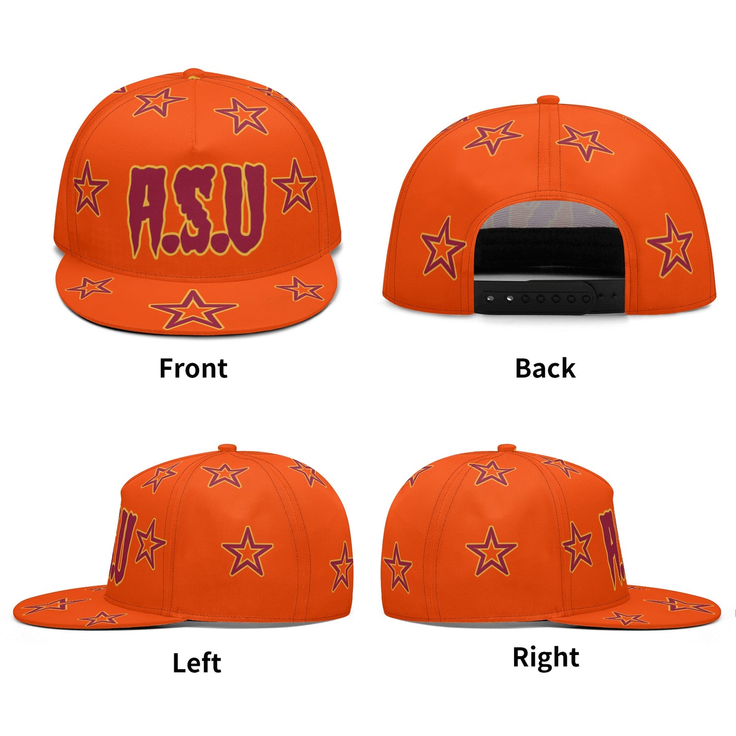 Sun Devil S.O.S Stars Edition Dark Orange Snapbacks